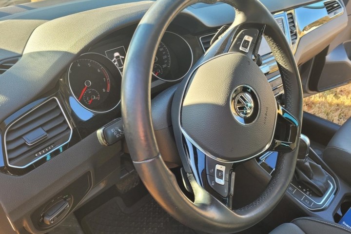 a car parked in a parking lot